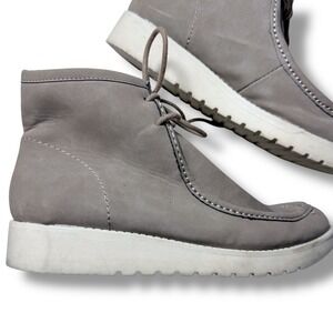 ANA Falrin A New Approach Gray flat chukka Lace Up Ankle Boots Booties Sz 8M